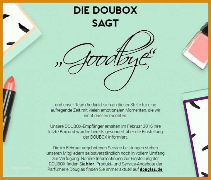 Faszinierend Kündigung Douglas Card Vorlage 781x669