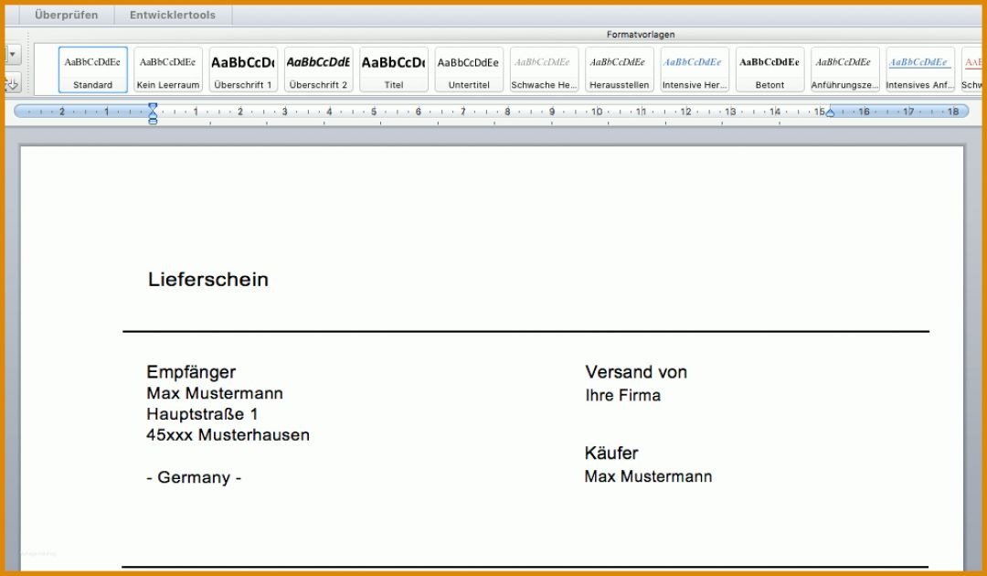Wunderbar Lieferschein Vorlage Pdf 1994x1164