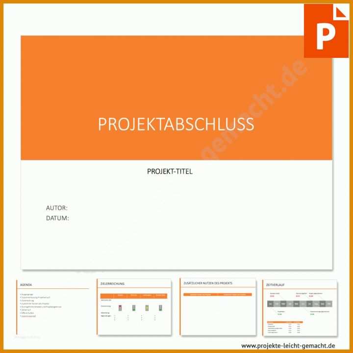 Moderne Projektstatus Vorlage Powerpoint 1000x1000