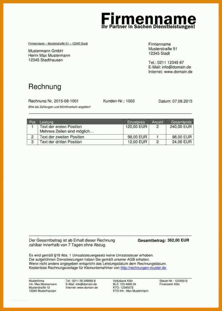 Außergewöhnlich Rechnung Freelancer Vorlage 928x1300