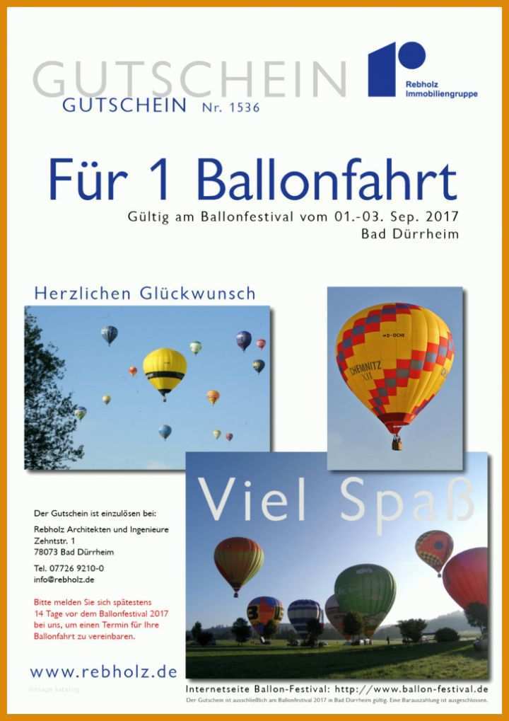 Ideal Vorlage Gutschein Ballonfahrt Kostenlos 728x1030