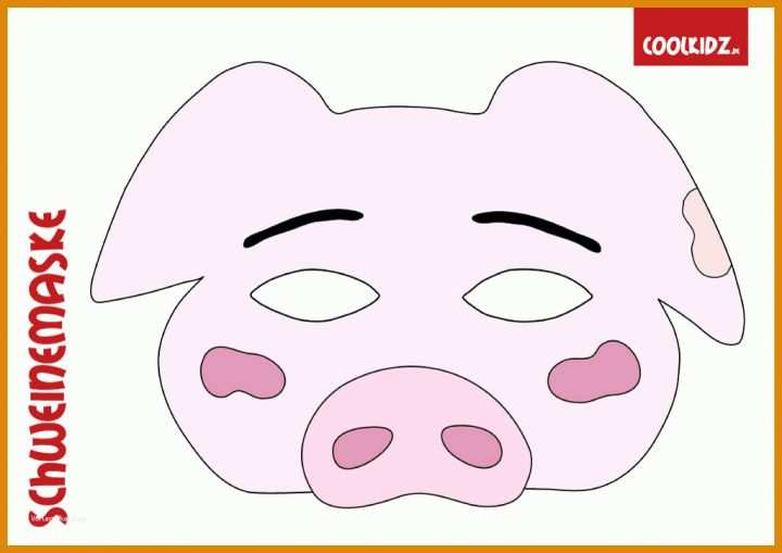 Unvergleichlich Vorlage Tiermaske 1024x724