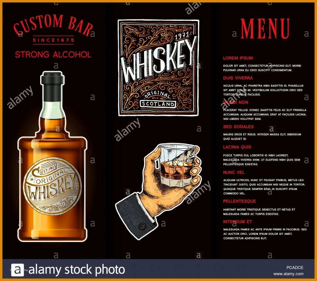 Hervorragen Whisky Etiketten Vorlage 1300x1151