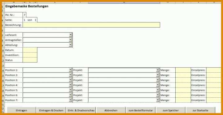 Fantastisch Bestellformular Excel Vorlage 1155x596