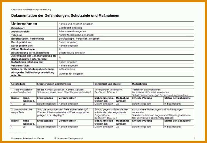 Wunderschönen Bg Bau Gefährdungsbeurteilung Vorlage 900x622