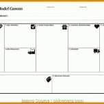 Moderne Business Model Canvas Word Vorlage 1000x614