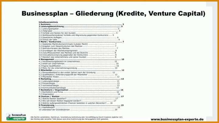 Toll Businessplan Vorlage Kostenlos 1429x804