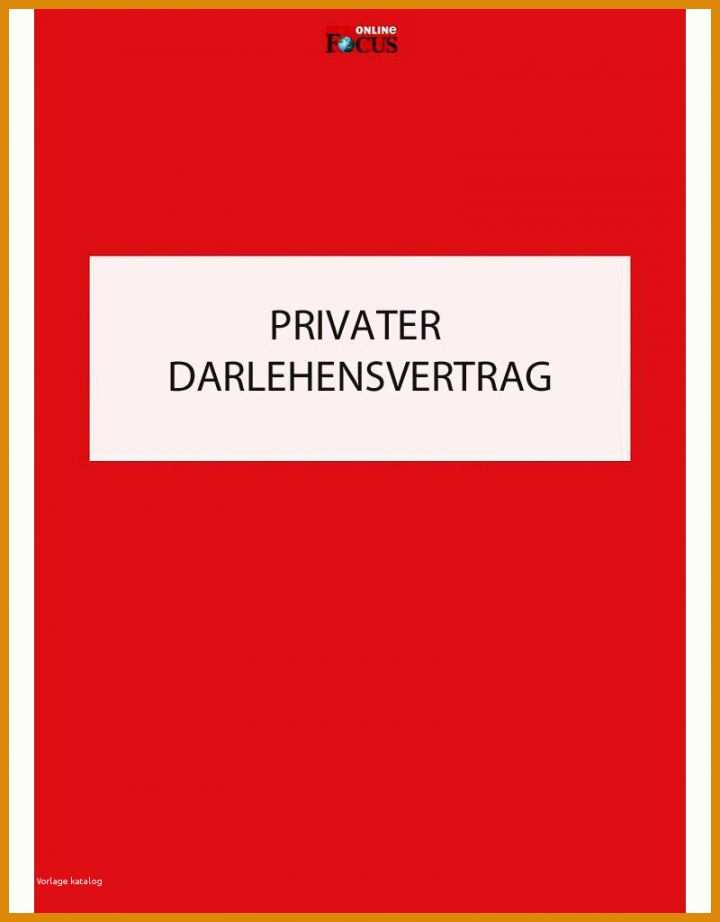 Größte Darlehensvertrag Vorlage 800x1024