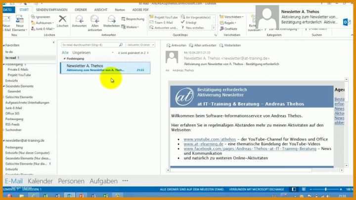 Moderne E Mail Vorlage Erstellen 1280x720