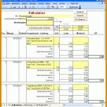 Wunderbar Excel Vorlagen Handwerk Kalkulation Kostenlos 718x756