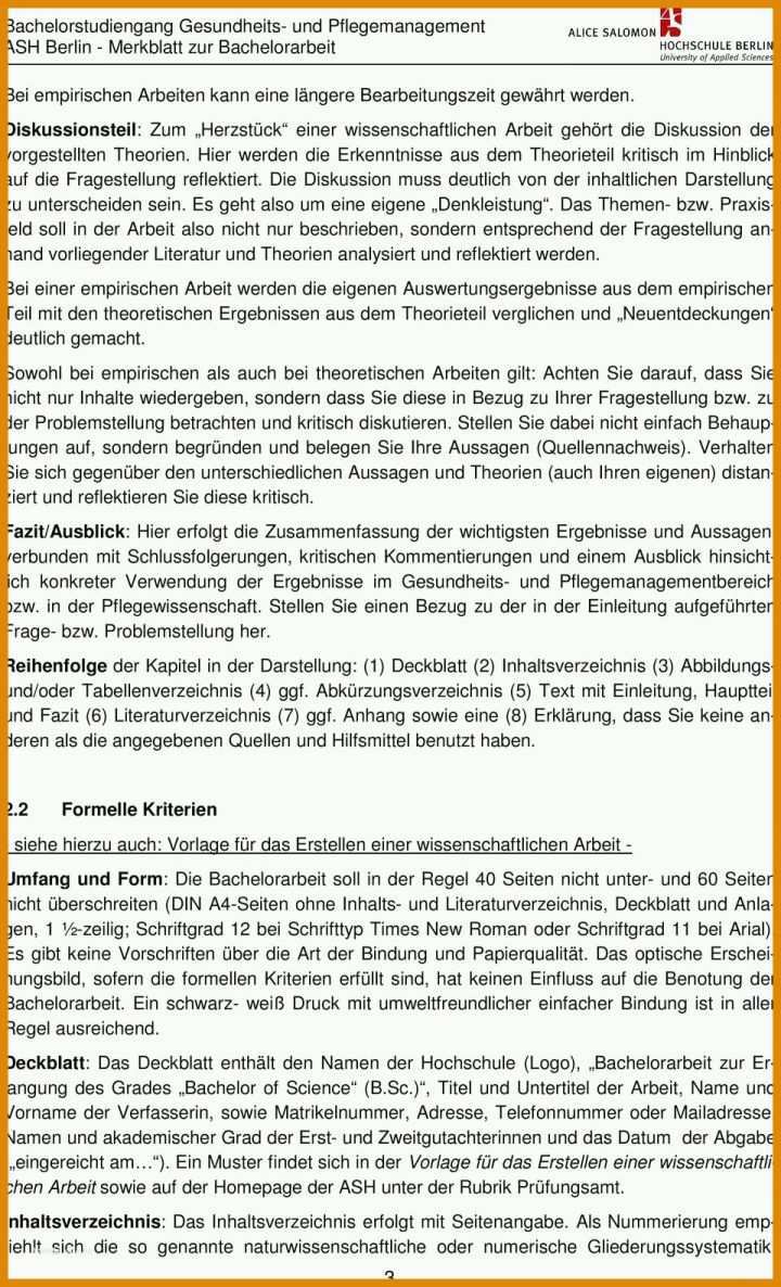 Ideal Fazit Bachelorarbeit Vorlage 960x1581