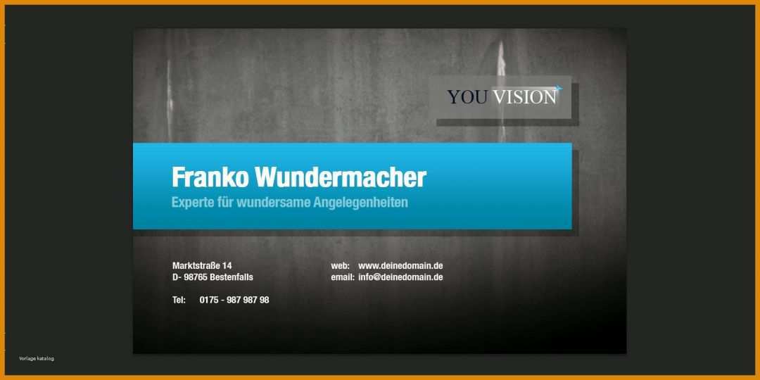 Wunderschönen Flyeralarm Visitenkarten Vorlage 1600x800