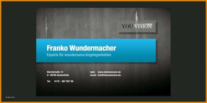 Flyeralarm Visitenkarten Vorlage Visitenkartenvorlage Psd Franko Wundermacher