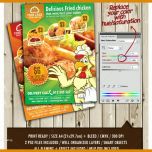 Größte Imbiss Flyer Vorlage 710x575