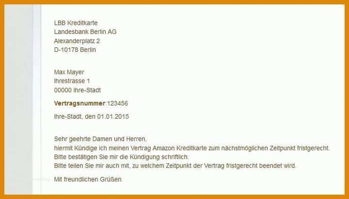 Beste Kreditkarte Kündigen Vorlage 793x453