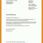 Sensationell Mahnung Vorlage Privat 964x1336