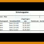 Beste Mitarbeiter Schulungsplan Vorlage Excel 1222x197