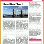 Ausgezeichnet Newsletter Vorlage Indesign 811x1111