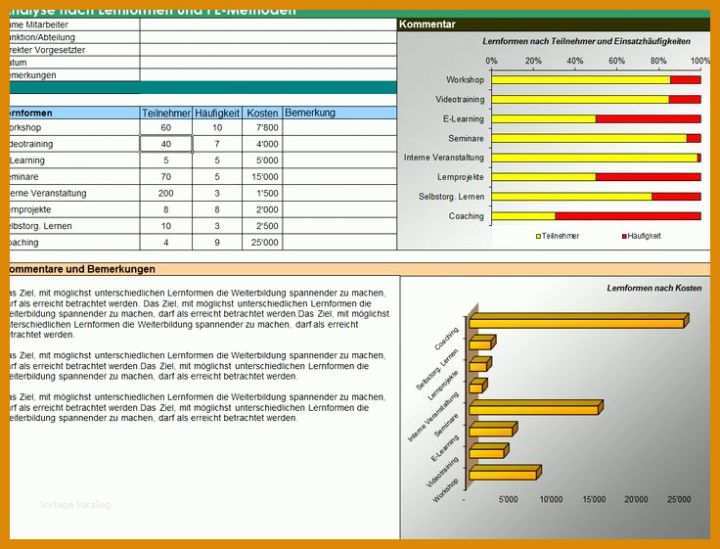 Einzigartig Personalentwicklung Excel Vorlage 736x561