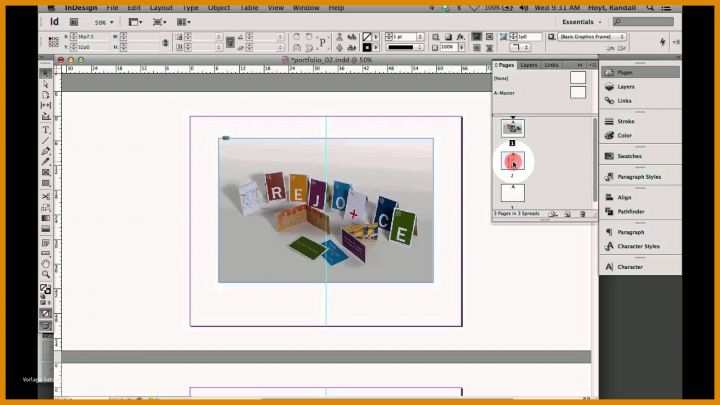 Perfekt Portfolio Vorlage Indesign 1280x720