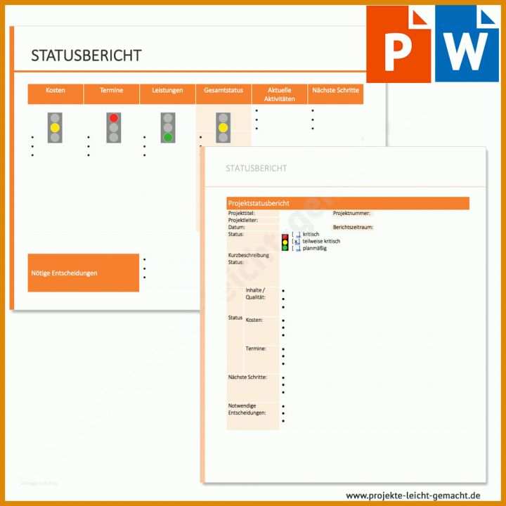 Ausnahmsweise Projektstatus Vorlage Powerpoint 1000x1000