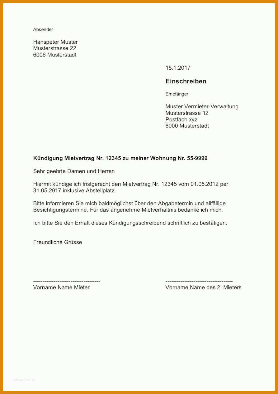 brief wohnungskündigung schweiz 017 wohnungskündigung vorlage vorlage
wohnungskündigung