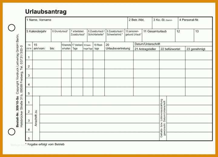 Großartig Urlaubsantrag Excel Vorlage Kostenlos 816x587