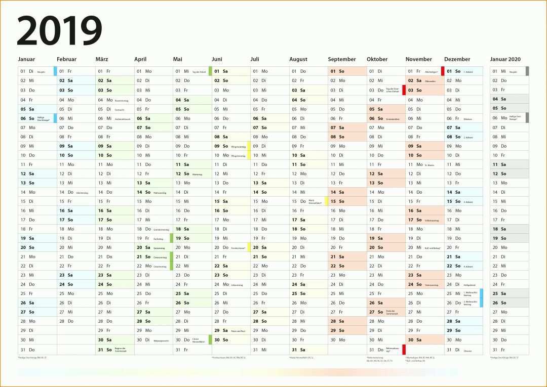 Perfekt Wandkalender 2019 Vorlage 10004x7086