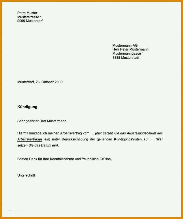 Faszinierend Aok Kündigen Vorlage 968x1154