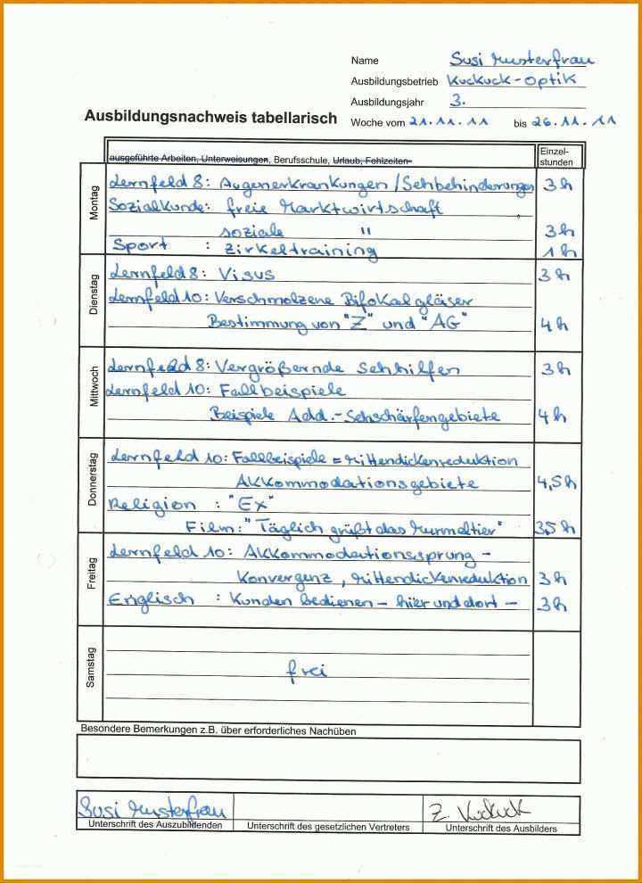 Erstaunlich Berichtsheft Vorlage Openoffice 1700x2338