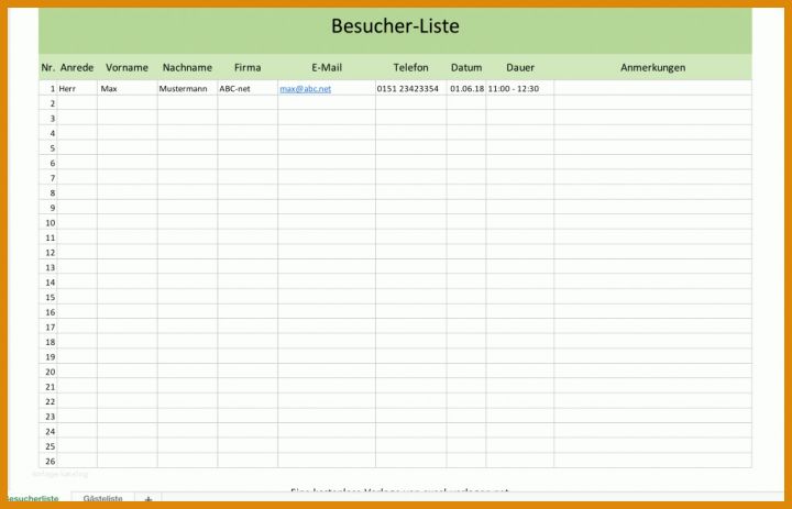 Schockierend Besucherliste Datenschutz Vorlage 1024x658