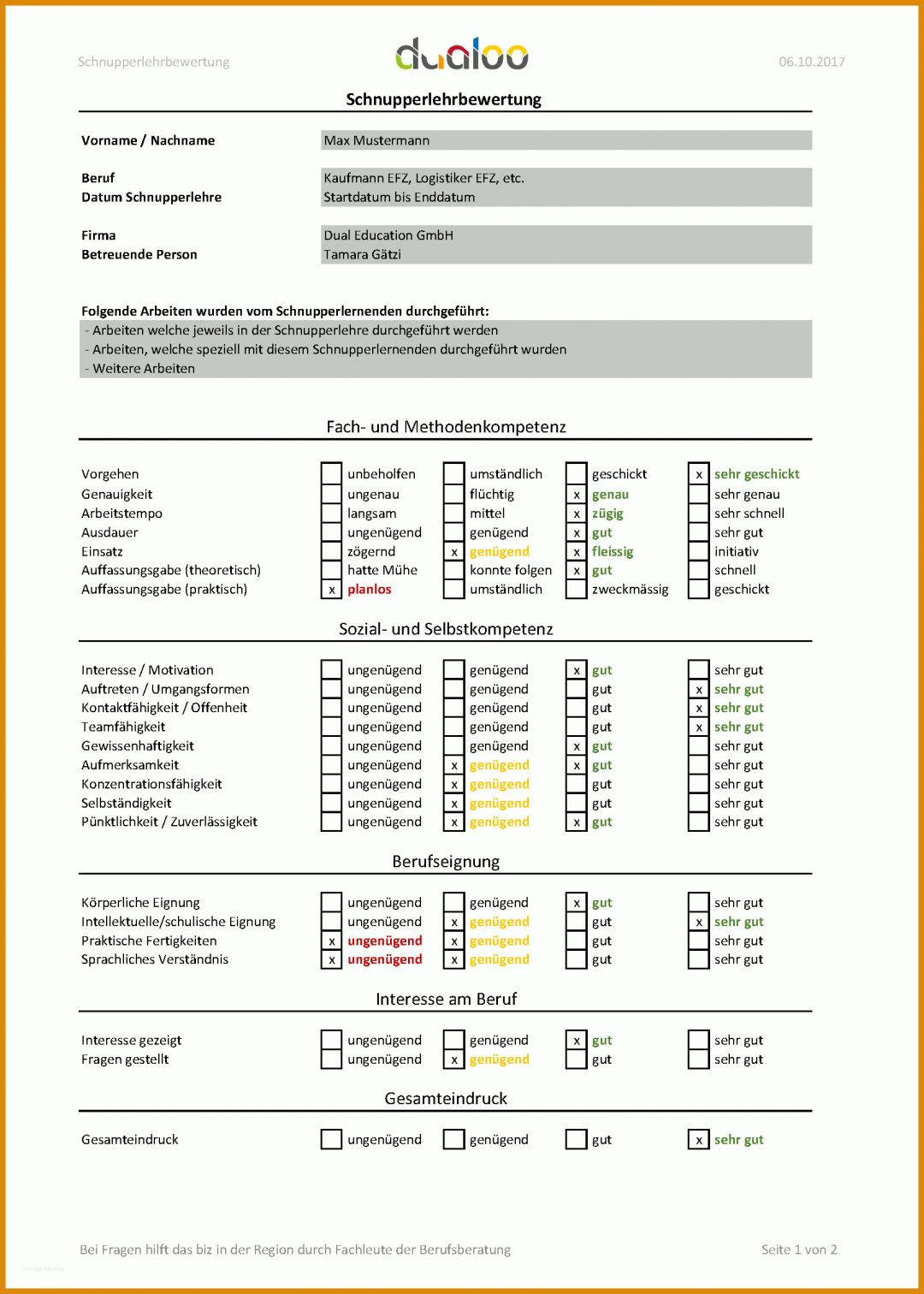 Kreativ Bewertungsbogen Vorlage 1646x2304