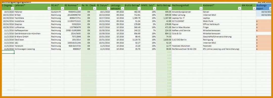Ausgezeichnet Datev Buchungsliste Vorlage 1499x538