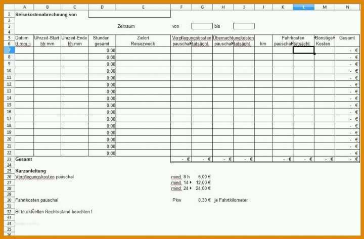 Großartig Eigenbeleg Vorlage Excel 1061x697