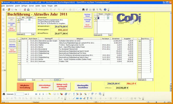 Modisch Libreoffice Datenbank Vorlagen 1259x759