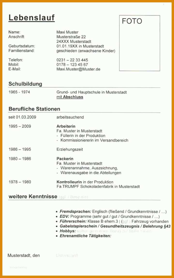 Modisch Openoffice Vorlage Lebenslauf 736x1180