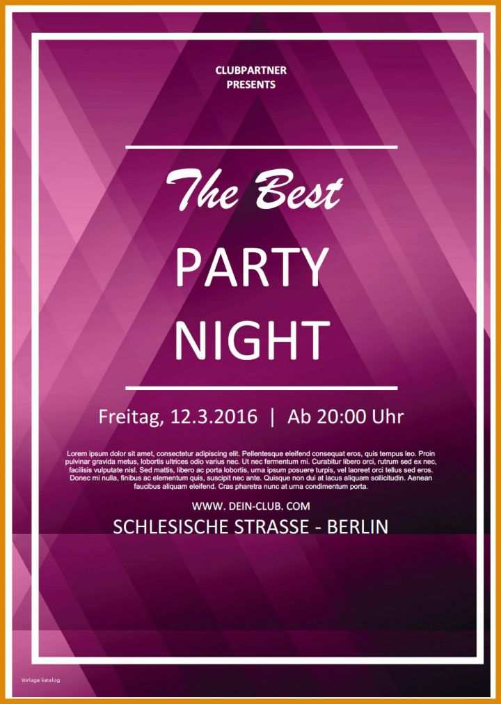 Außergewöhnlich Party Flyer Vorlagen Kostenlos 950x1334