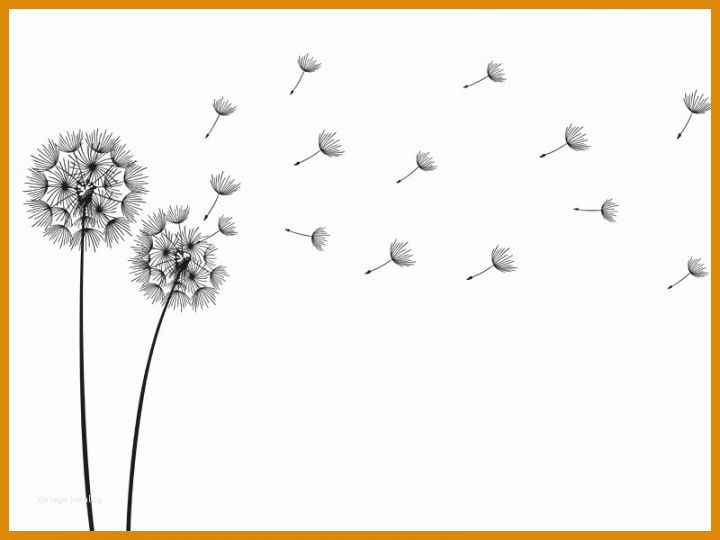 Atemberaubend Pusteblume Vorlage 800x600