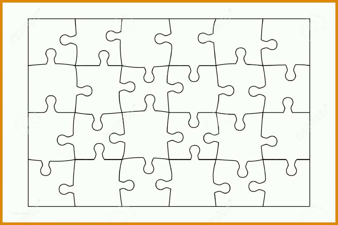 Kreativ Puzzle Vorlage A4 Zum Ausdrucken 1300x866