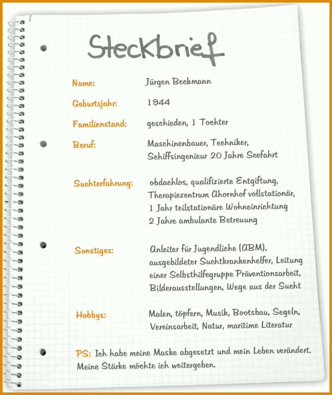 Phänomenal Steckbrief Schüleraustausch Vorlage 1288x1532