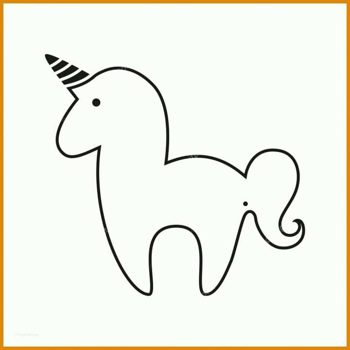 Unicorn Vorlage Stock Illustration Unicorn Illustration Template