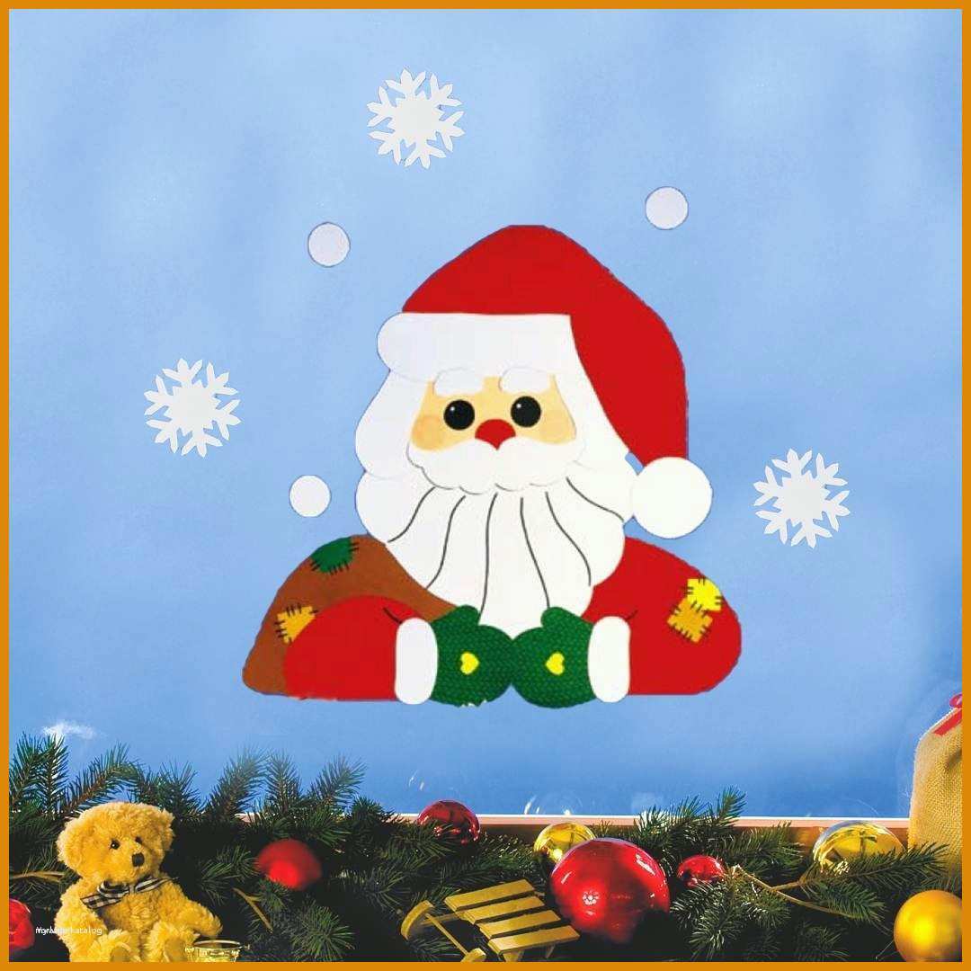 Ausnahmsweise Weihnachtsmann Basteln Vorlagen Süß Fensterbild 545998