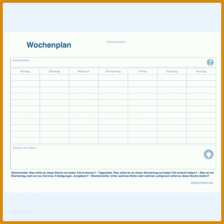 Erschwinglich Wochenplan Kinderkrippe Vorlage 800x800