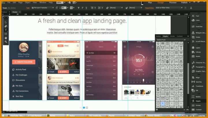 Wunderbar Adobe Muse Vorlagen Free 1360x768