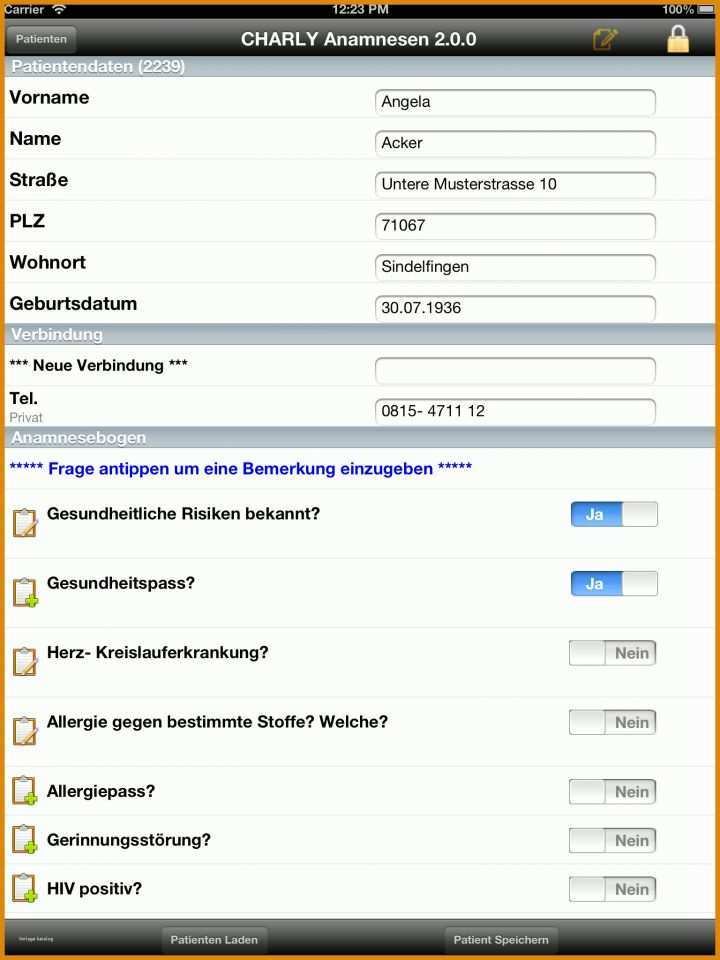 11 Einzahl Anamnesebogen Vorlage Kostenlos Für Sie