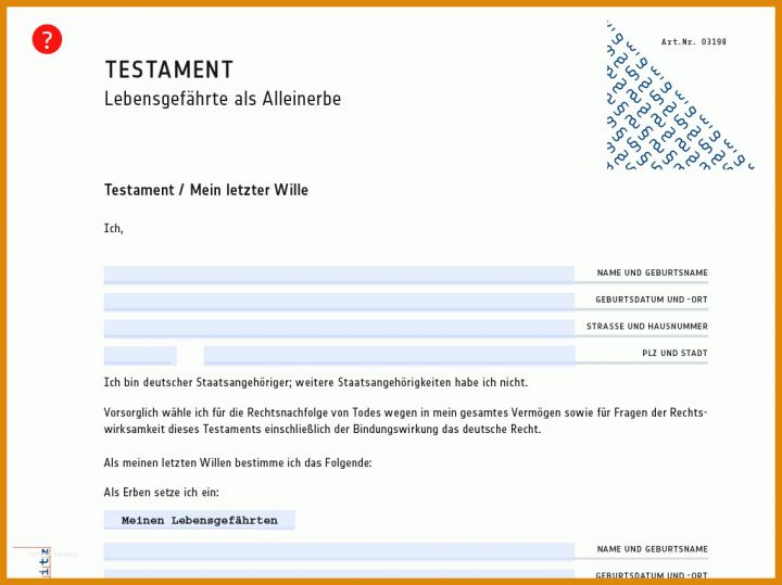 Behindertentestament Vorlage Das Grosse Testamente Paket