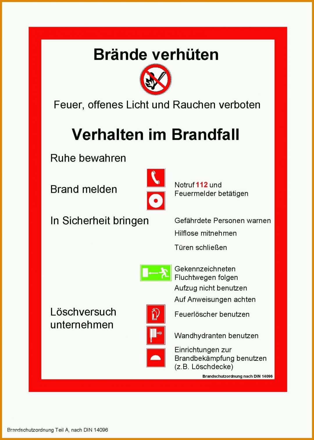 Phänomenal Brandschutzordnung Teil A Vorlage 1544x2160