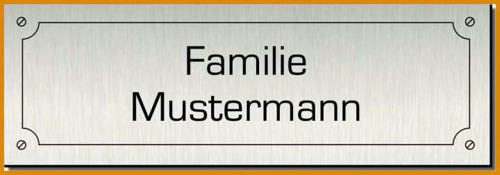 Wunderschönen Briefkastenschild Vorlage 1210x423