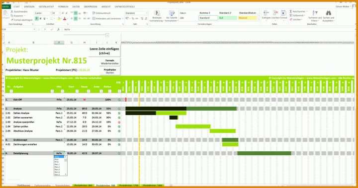 Auffällig Excel Projektplan Vorlage 1920x1010