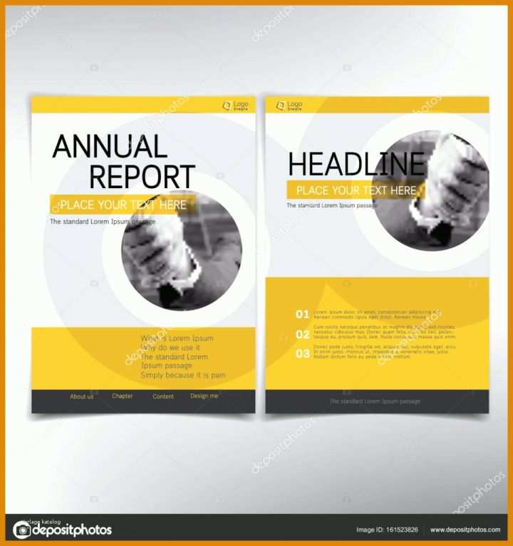 Firmenbroschüre Vorlage Stock Illustration Modern Business Cover Page Vector